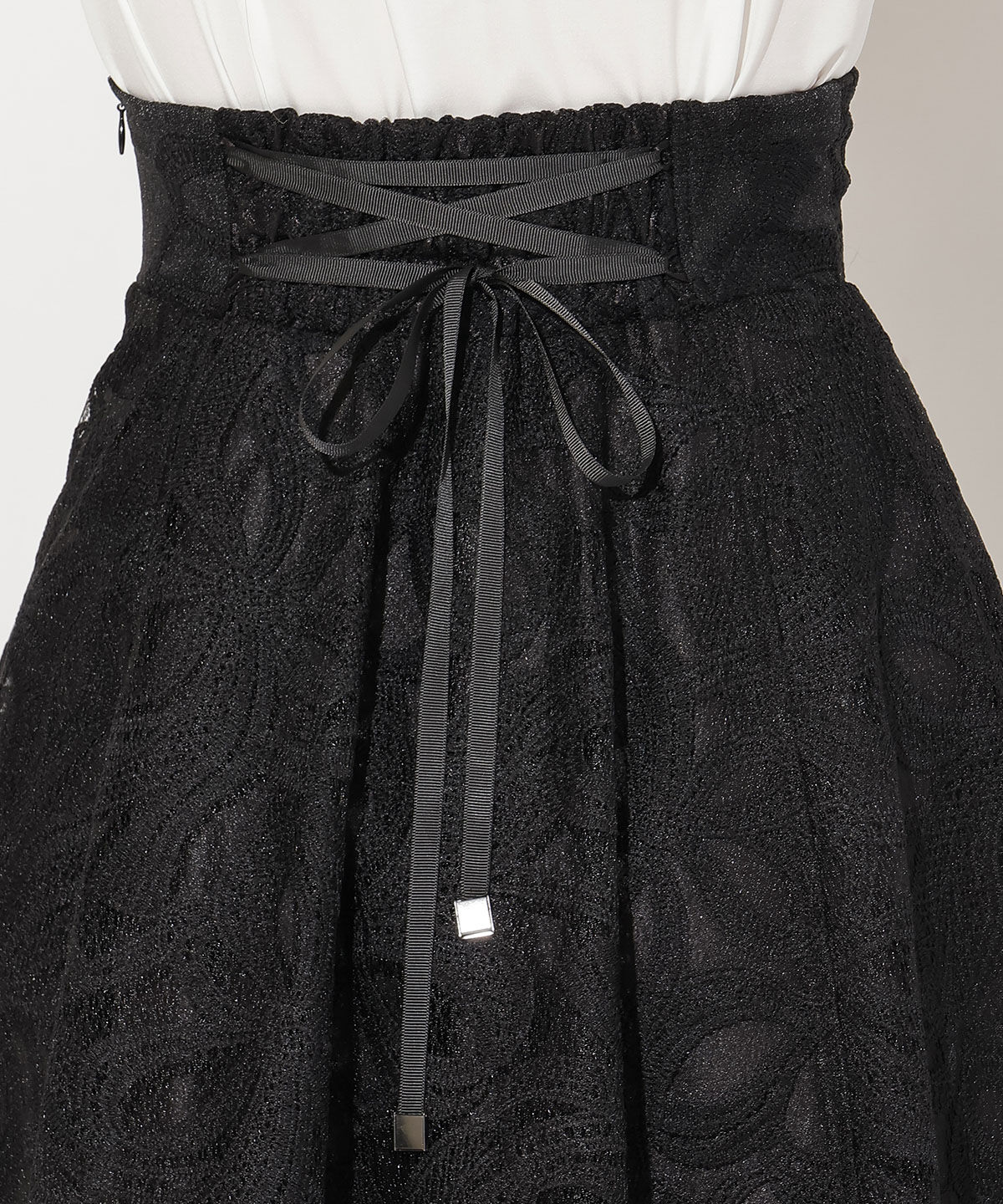 WILLSELECTION「リボンレーススカート」|フレア|