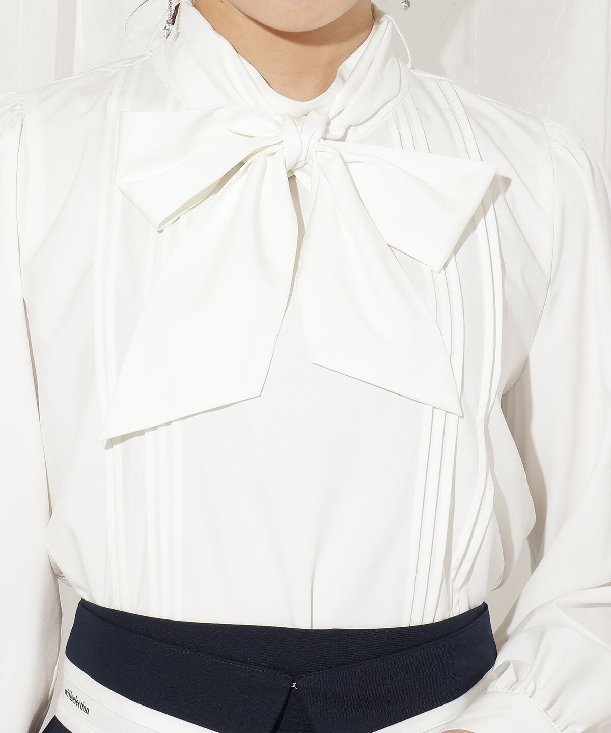 WILLSELECTION「ボリュームスリーブピンタックブラウス」|シャツ・ブラウス|