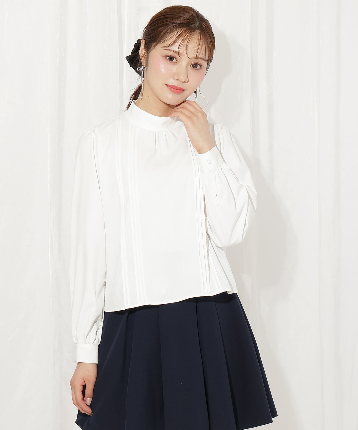 WILLSELECTION「ボリュームスリーブピンタックブラウス」|シャツ・ブラウス|