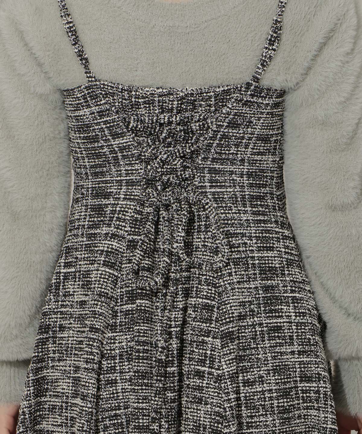 WILLSELECTION「シャギーニット&times;フレアワンピース」|ワンピース|