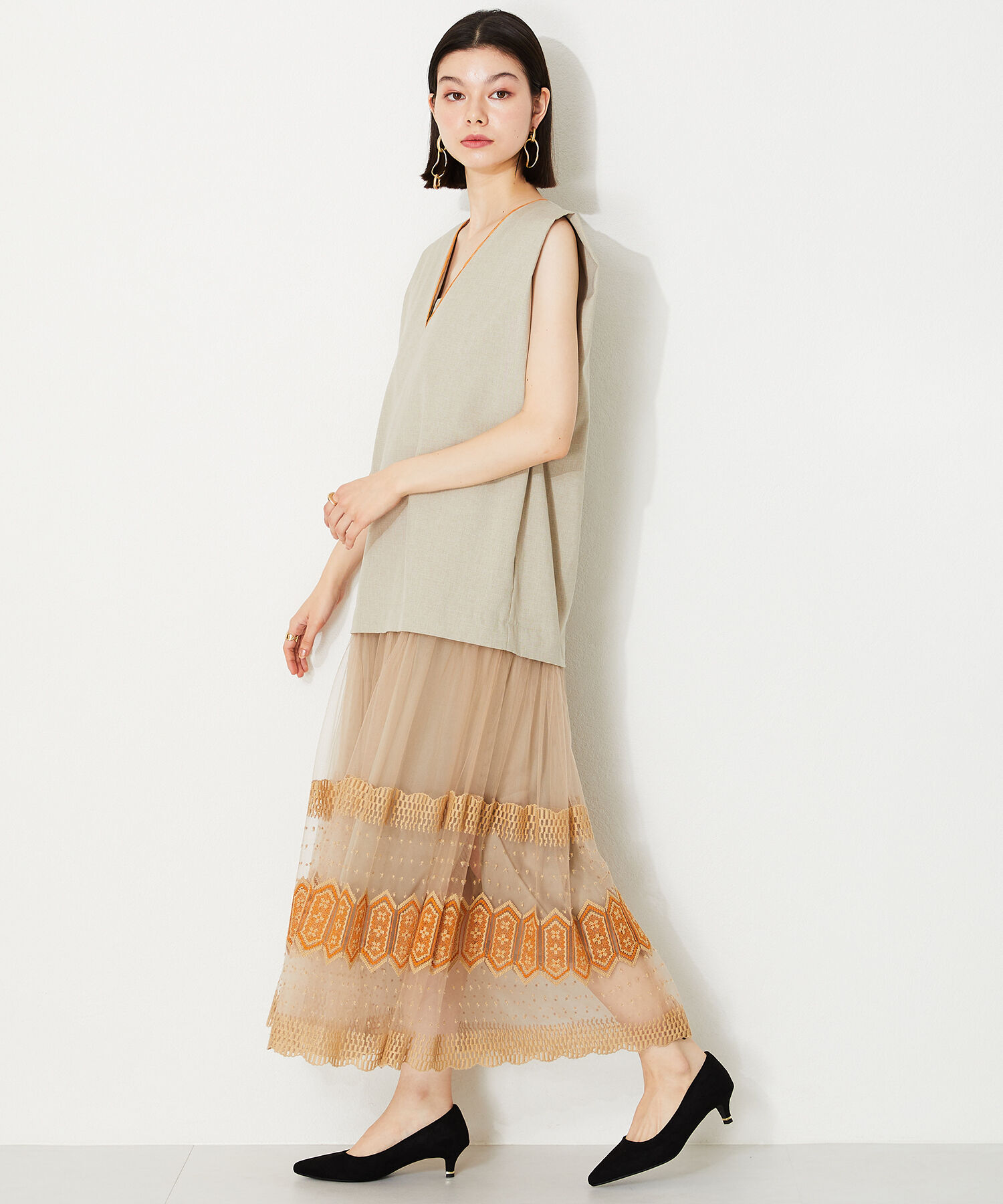 ORiental TRaffic「【跳べるパンプス/シリーズ累計１５０万足突破】メタリックラインヒール/R-3206 パンプス オケージョン」|パンプス|