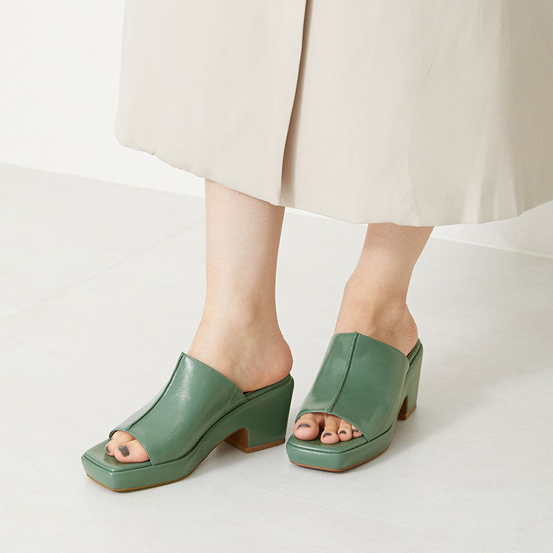 ORiental TRaffic「プラットフォームミュールサンダル/31201」|サンダル|BLUE