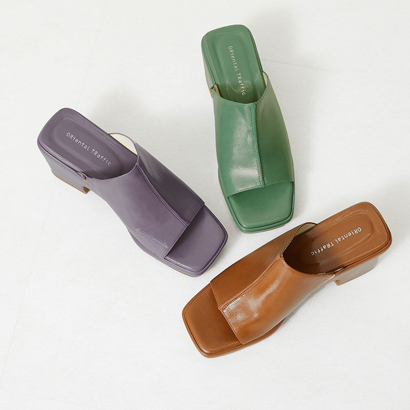 ORiental TRaffic「プラットフォームミュールサンダル/31201」|サンダル|PURPLE