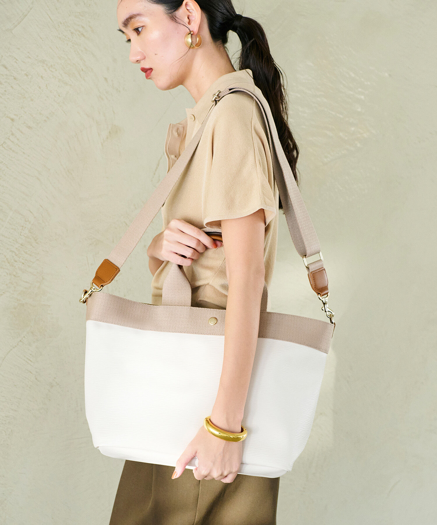 TOPKAPI BREATH「【人気色が限定復活！】【Breath TOPKAPI】RIPPLE リプル A4 トート バッグ L（ショルダー付き）」|ハンドバッグ|