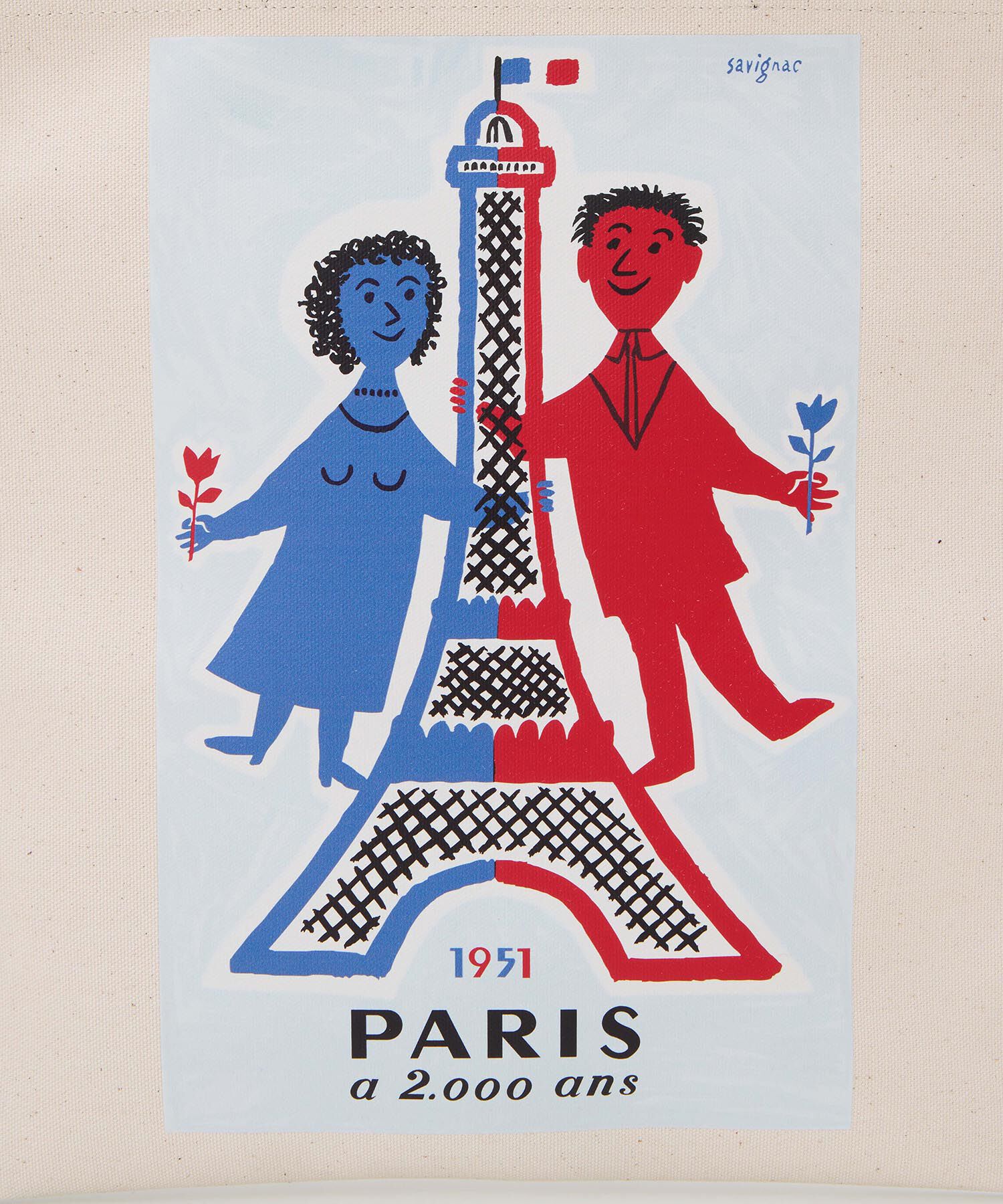 TOPKAPI BREATH「サヴィニャック &times; Breath TOPKAPI アート プリント フラット オーガニックキャンバス トート バッグ」|トートバッグ|