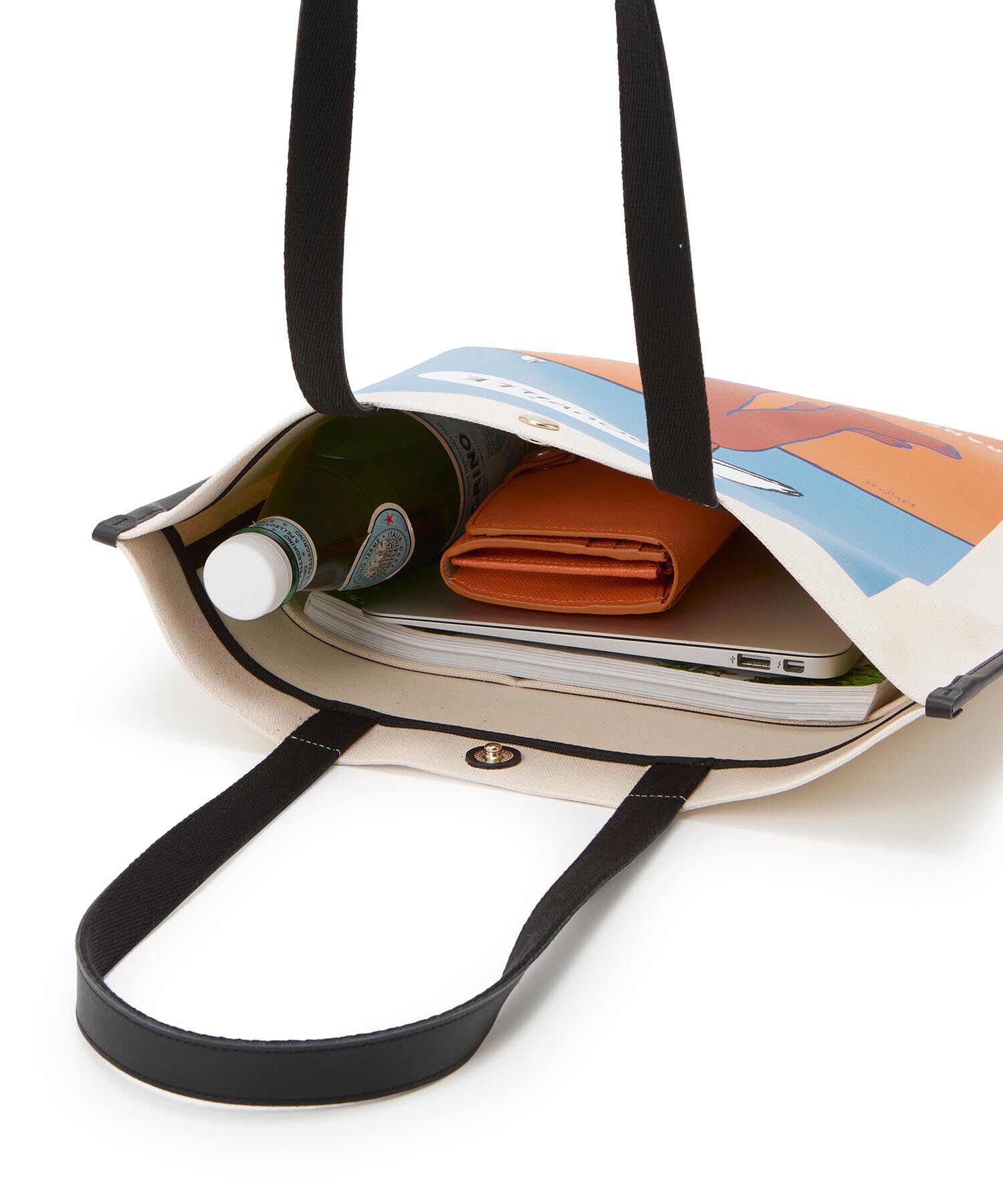 TOPKAPI BREATH「サヴィニャック &times; Breath TOPKAPI アート プリント フラット オーガニックキャンバス トート バッグ」|トートバッグ|