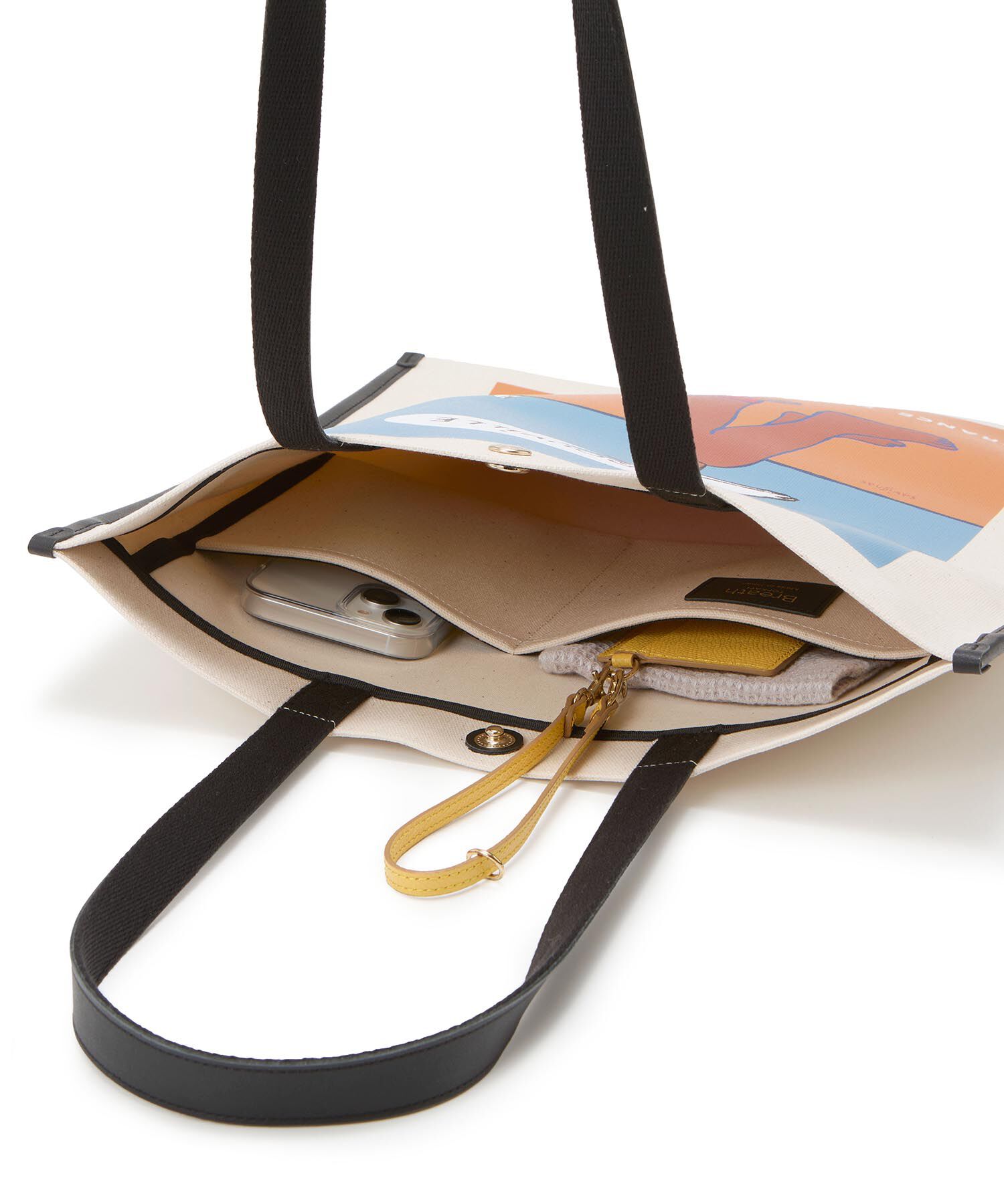 TOPKAPI BREATH「サヴィニャック &times; Breath TOPKAPI アート プリント フラット オーガニックキャンバス トート バッグ」|トートバッグ|