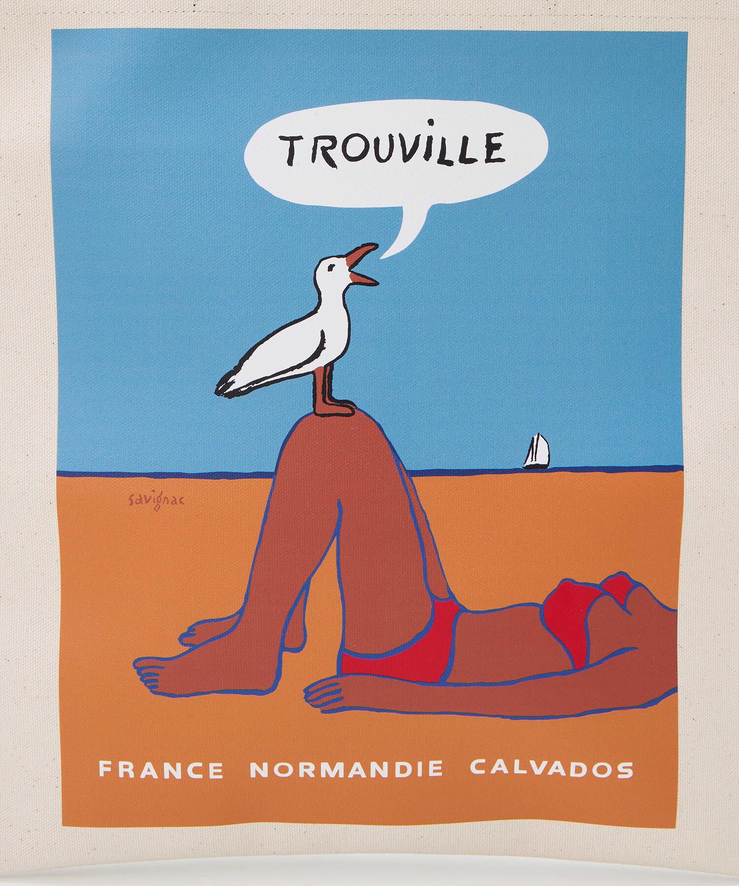 TOPKAPI BREATH「サヴィニャック &times; Breath TOPKAPI アート プリント フラット オーガニックキャンバス トート バッグ」|トートバッグ|