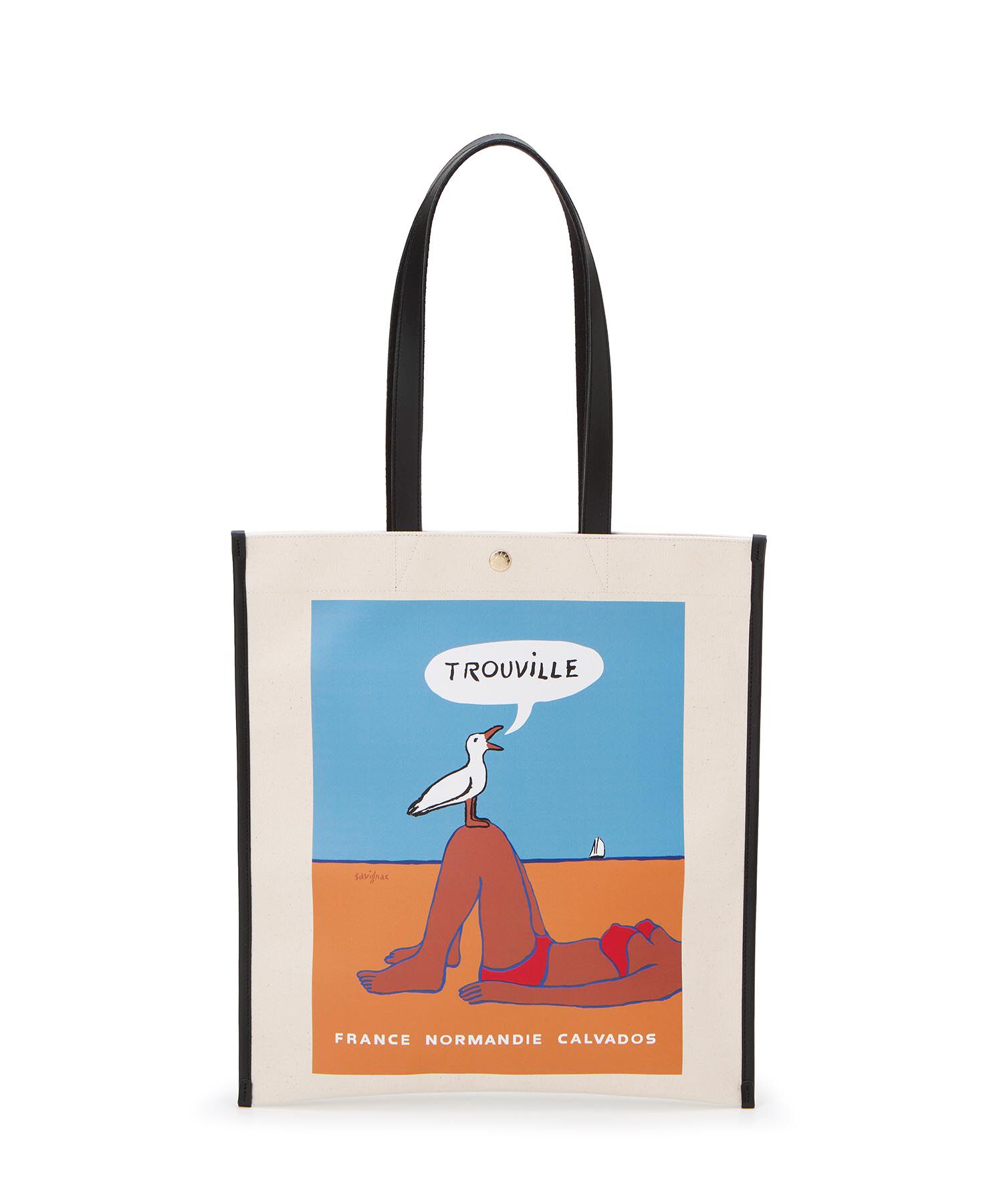 TOPKAPI BREATH「サヴィニャック &times; Breath TOPKAPI アート プリント フラット オーガニックキャンバス トート バッグ」|トートバッグ|