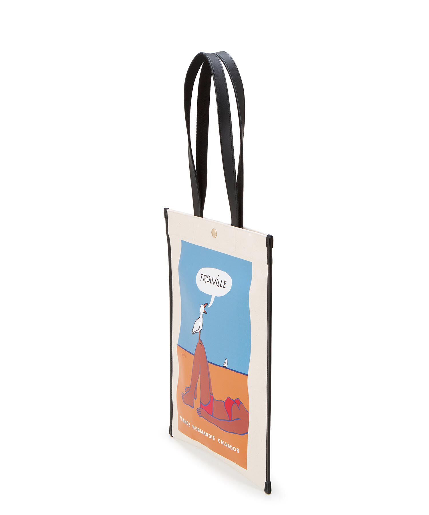 TOPKAPI BREATH「サヴィニャック &times; Breath TOPKAPI アート プリント フラット オーガニックキャンバス トート バッグ」|トートバッグ|