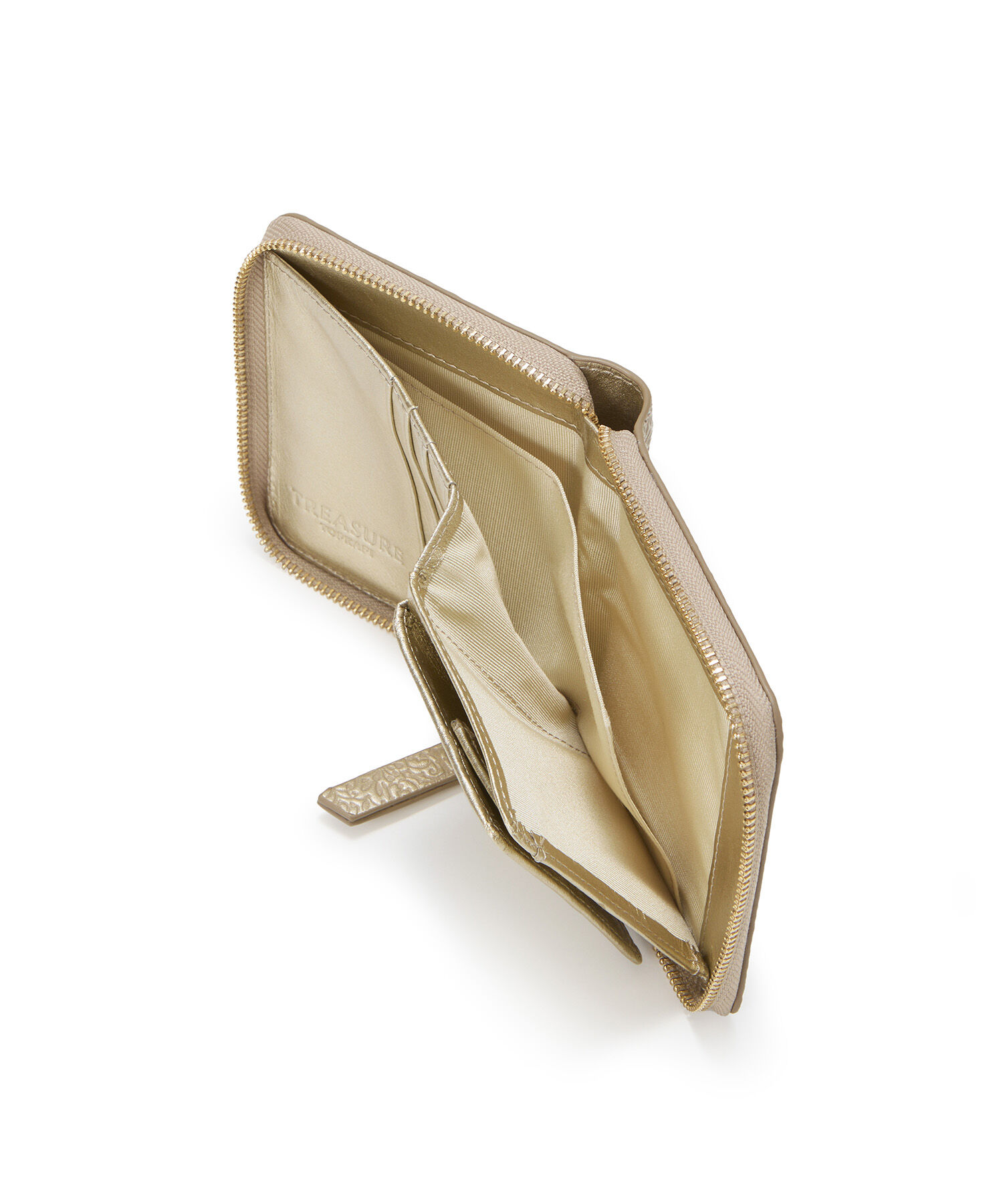 TOPKAPI TREASURE「【TREASURE TOPKAPI】オリジナル エンボスレザー ラウンド 二つ折り財布」|財布|