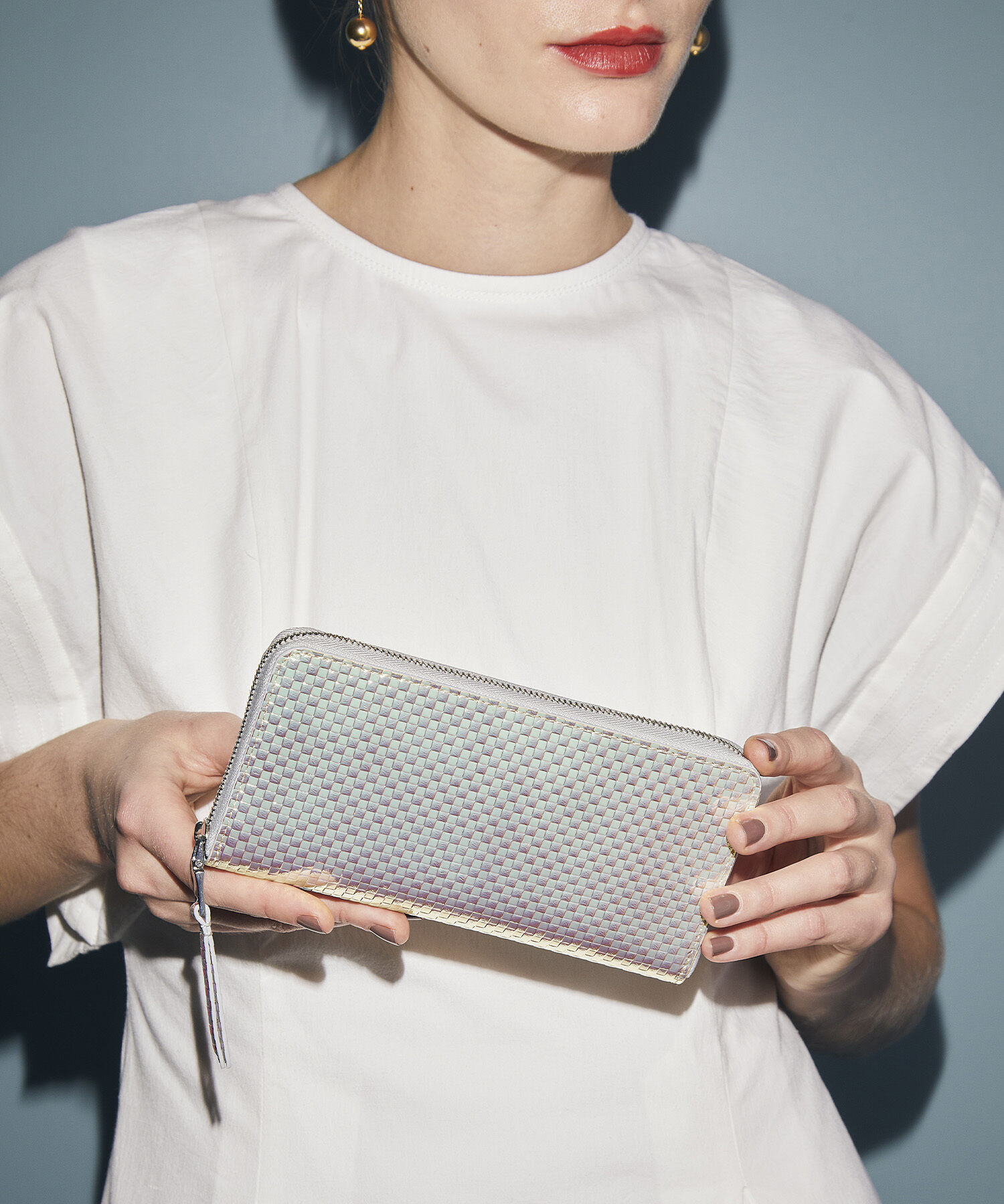 TOPKAPI TREASURE「【TREASURE TOPKAPI】エンボスレザー ホログラム ラウンド 長財布」|財布|イレギュラーA