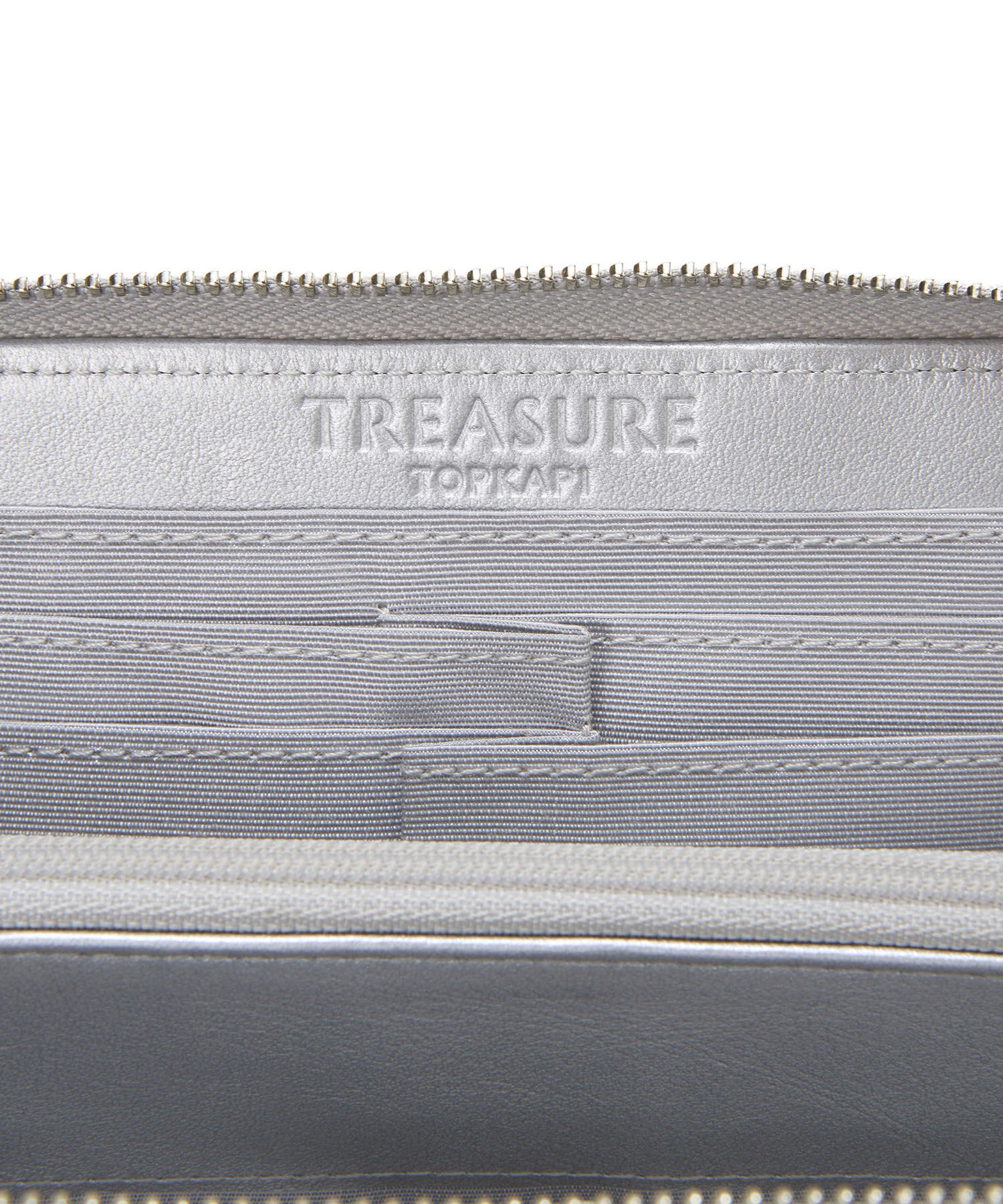 TOPKAPI TREASURE「【TREASURE TOPKAPI】エンボスレザー ホログラム ラウンド 長財布」|財布|