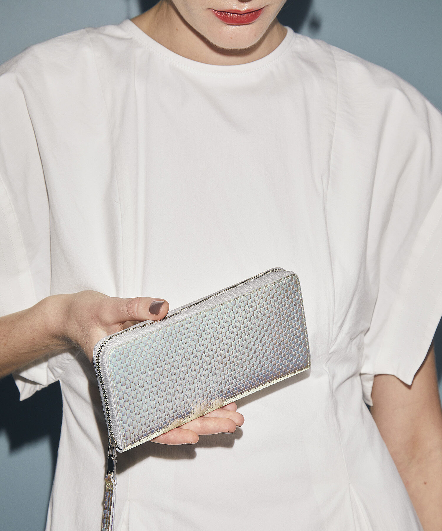 TOPKAPI TREASURE「【TREASURE TOPKAPI】エンボスレザー ホログラム ラウンド 長財布」|財布|