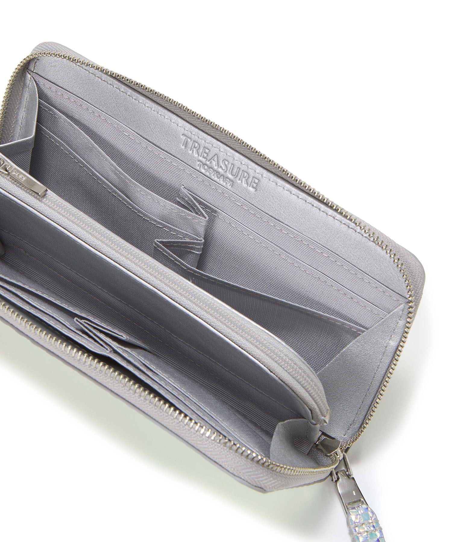 TOPKAPI TREASURE「【TREASURE TOPKAPI】エンボスレザー ホログラム ラウンド 長財布」|財布|