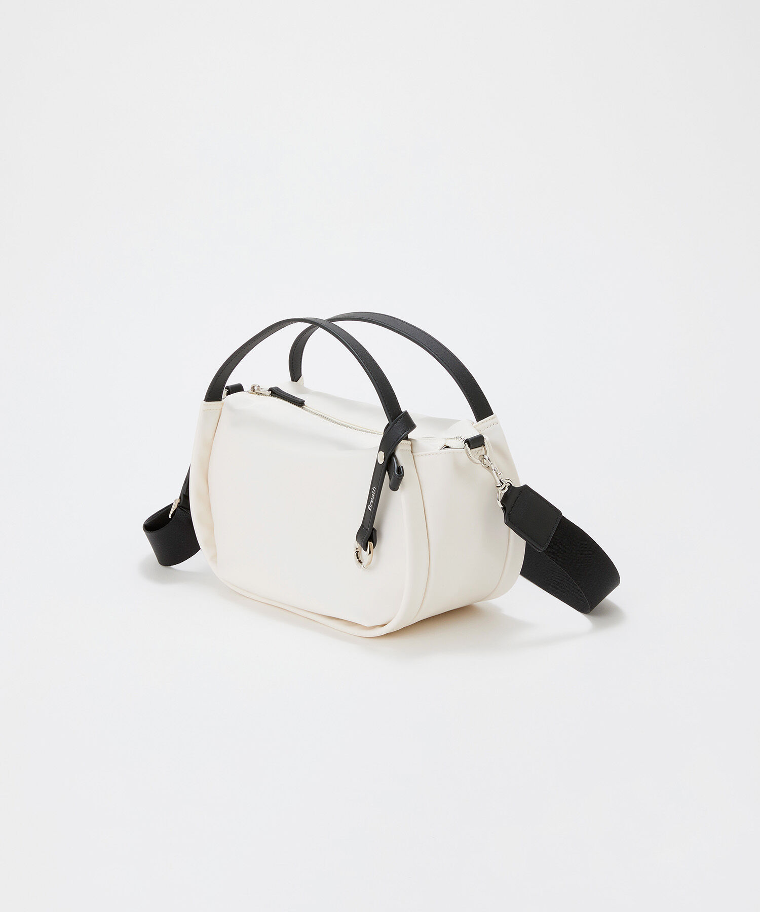 TOPKAPI BREATH「【Breath TOPKAPI】【撥水】ツヤ ナイロン ショルダー付き ラウンド トートバッグ」|トートバッグ|