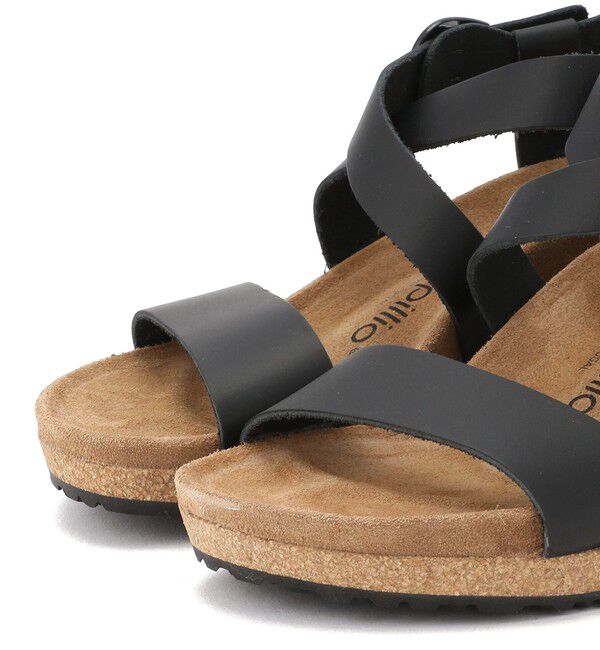 Papillio「【パピリオ】シビル リングバックル/ブラック ナチュラルレザー/サンダル レディース ビルケンシュトック」|サンダル|