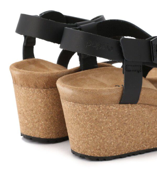 Papillio「【パピリオ】シビル リングバックル/ブラック ナチュラルレザー/サンダル レディース ビルケンシュトック」|サンダル|