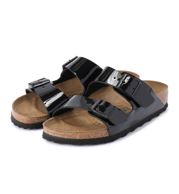 BIRKENSTOCK「【ビルケンシュトック】アリゾナ/パテントブラック ビルコフロー/サンダル レディース」|サンダル|パテントブラック