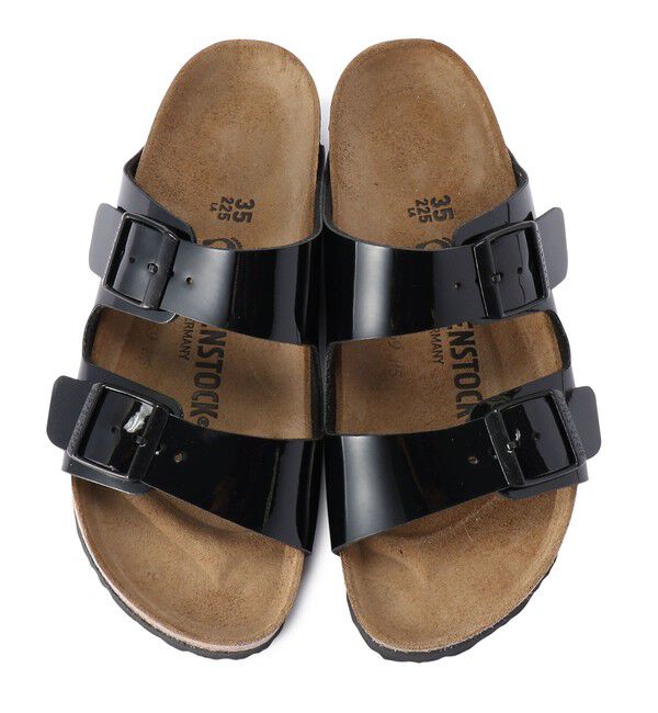 BIRKENSTOCK「【ビルケンシュトック】アリゾナ/パテントブラック ビルコフロー/サンダル レディース」|サンダル|