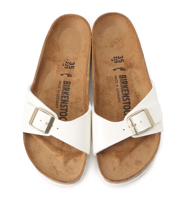 BIRKENSTOCK「【ビルケンシュトック】マドリッド/パテントホワイト ビルコフロー/サンダル レディース」|サンダル|