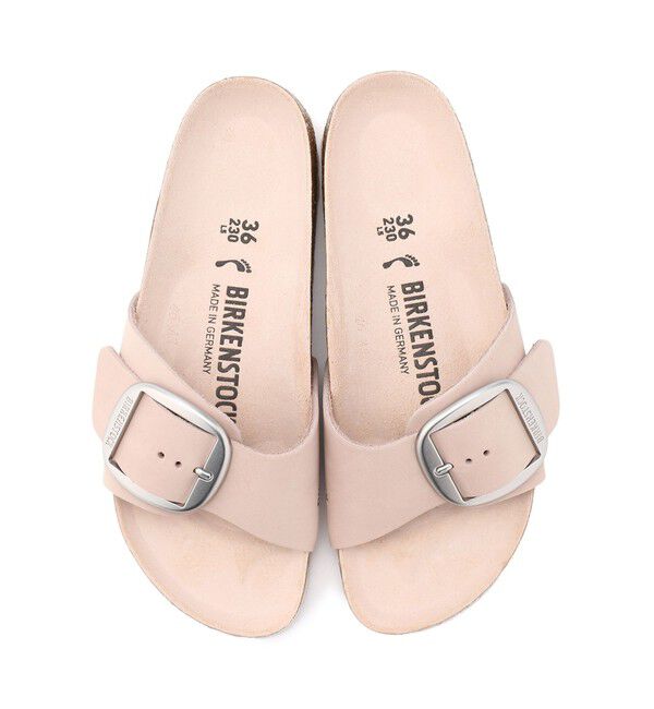 BIRKENSTOCK「【ビルケンシュトック】マドリッド ビッグバックル/ライトローズ ヌバックレザー/サンダル レディース」|サンダル|