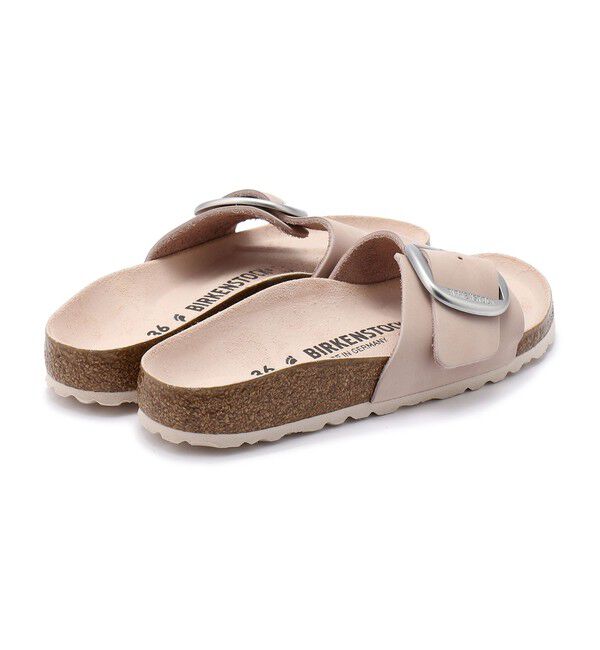 BIRKENSTOCK「【ビルケンシュトック】マドリッド ビッグバックル/ライトローズ ヌバックレザー/サンダル レディース」|サンダル|