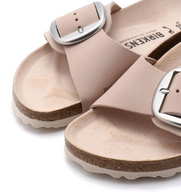 BIRKENSTOCK「【ビルケンシュトック】マドリッド ビッグバックル/ライトローズ ヌバックレザー/サンダル レディース」|サンダル|