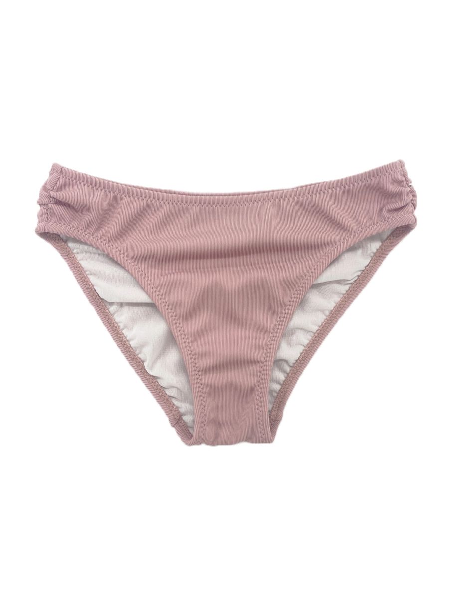 PEAK&PINE「無地リブ素材フレアワンショルダービキニ」|ビキニ|