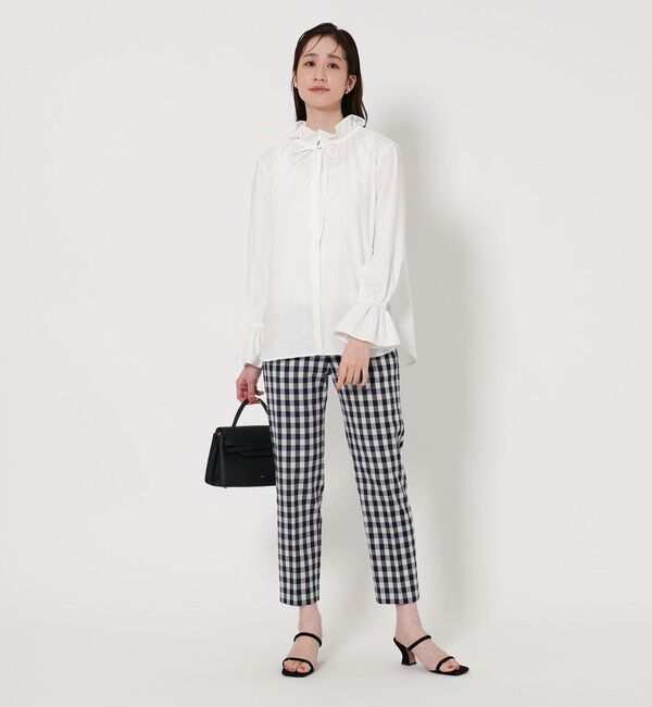 UNITED ARROWS「フリルカラー フレアスリーブ ブラウス」|シャツ・ブラウス|