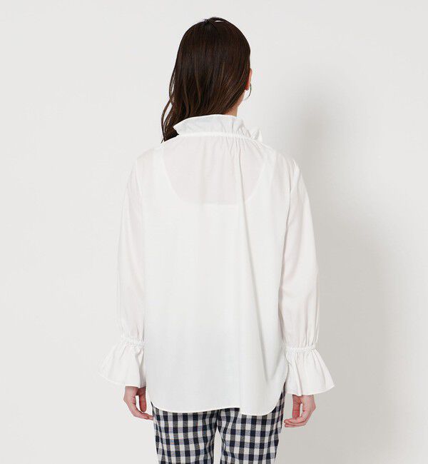 UNITED ARROWS「フリルカラー フレアスリーブ ブラウス」|シャツ・ブラウス|