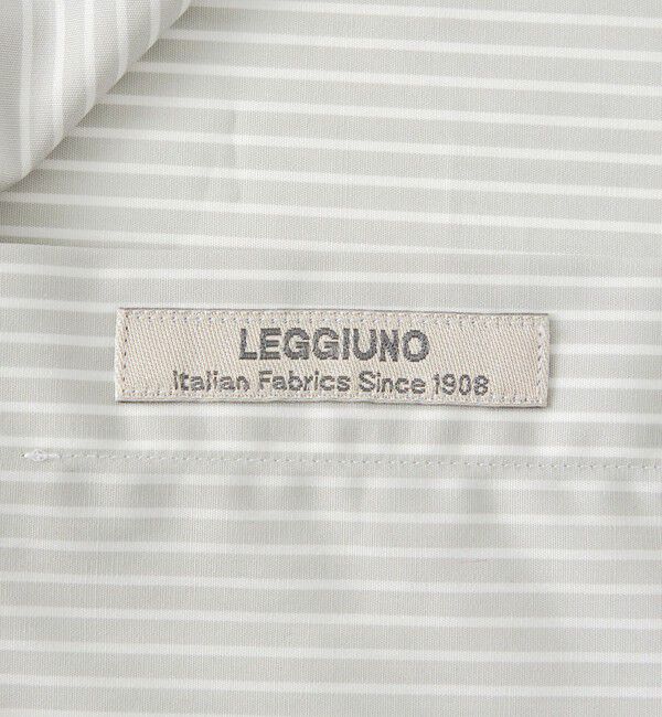 UNITED ARROWS「LEGGIUNO/グレーストライプ タブカラーシャツ」|シャツ・ブラウス|