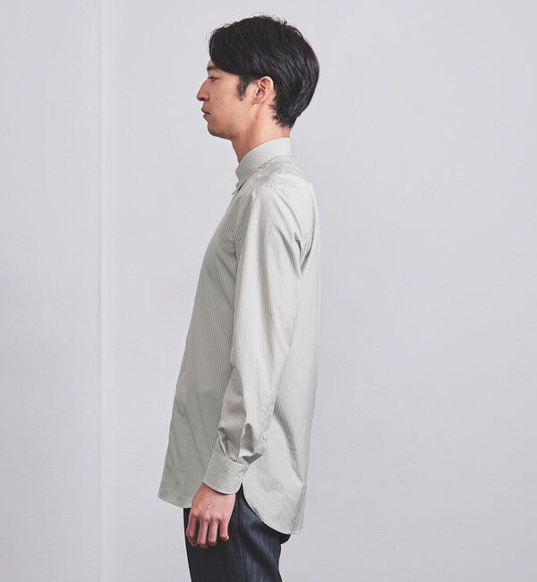 UNITED ARROWS「LEGGIUNO/グレーストライプ タブカラーシャツ」|シャツ・ブラウス|