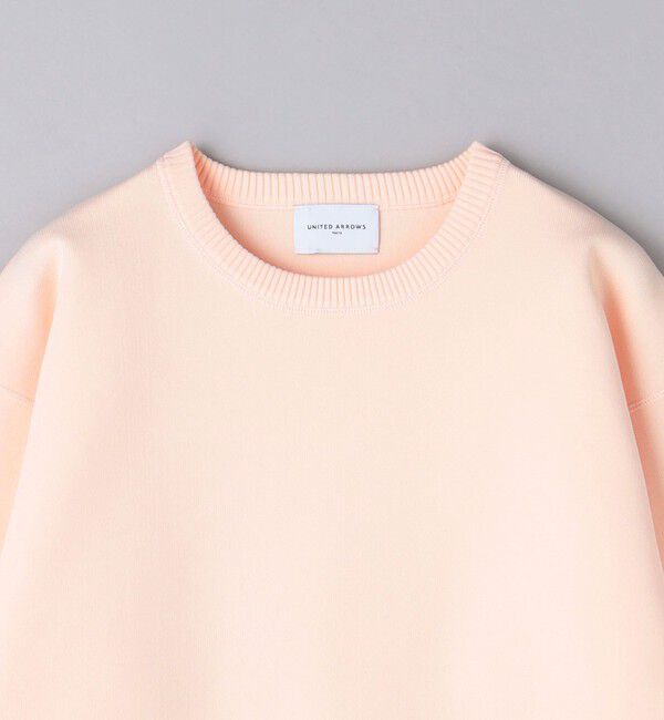 UNITED ARROWS「スウェットライク クルーネック ニットプルオーバー」|ニット・セーター|