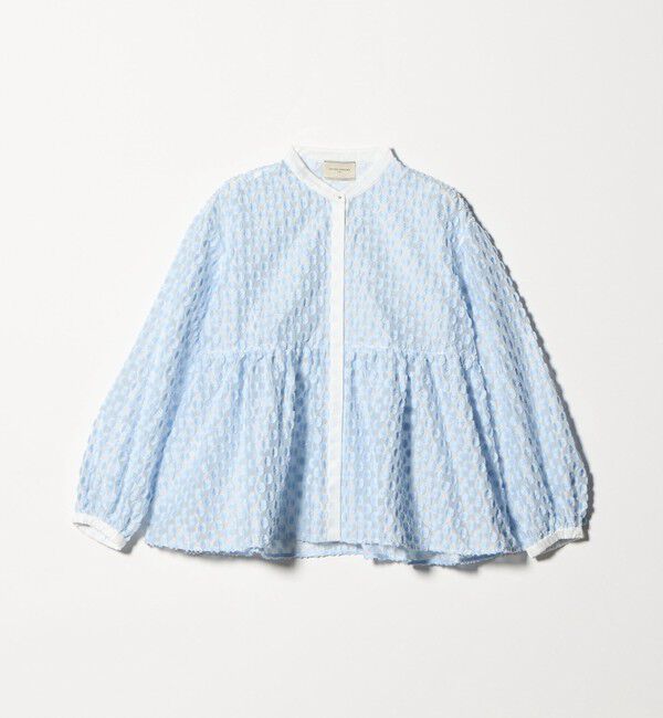 UNITED ARROWS「ラメ ドットジャガード ブラウス」|シャツ・ブラウス|