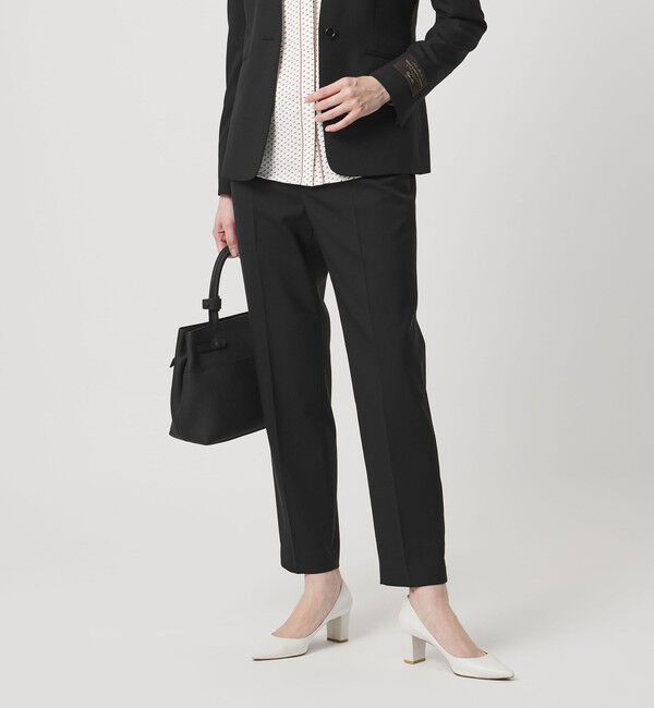 UNITED ARROWS「CANONICO スリム テーパードパンツ 26SS」|スラックス|BLACK