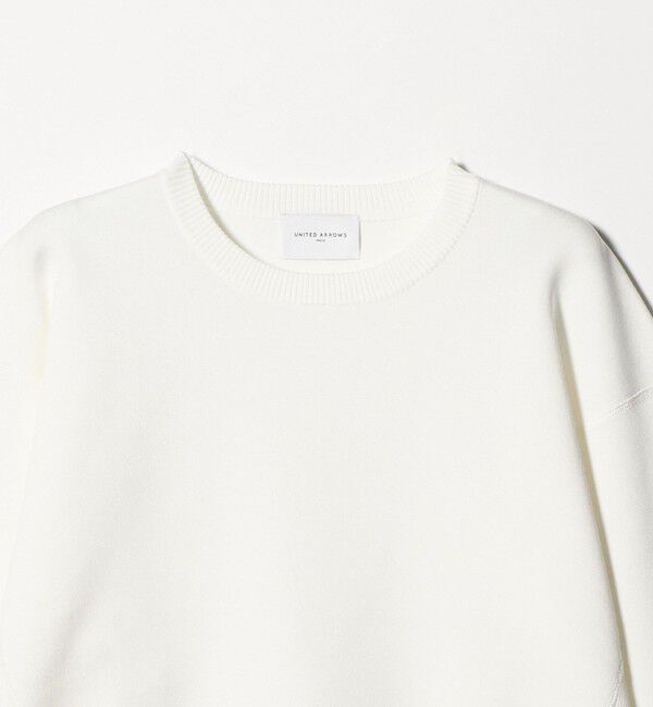 UNITED ARROWS「スウェットライク クルーネックニット ‐ウォッシャブル‐」|ニット・セーター|