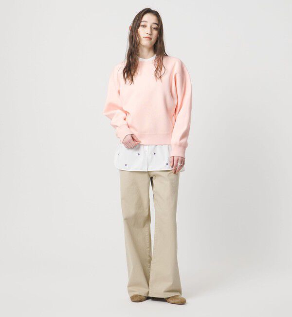 UNITED ARROWS「スウェットライク クルーネックニット ‐ウォッシャブル‐」|ニット・セーター|