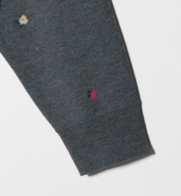 UNITED ARROWS「フラワー エンブロイダリー カーディガン」|カーディガン|