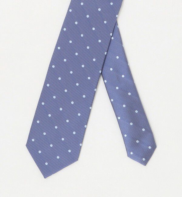 UNITED ARROWS「＜FRANCO BASSI＞ ブルー ドット ネクタイ」|ネクタイ・蝶ネクタイ|