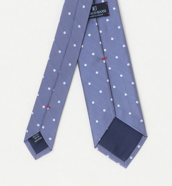 UNITED ARROWS「＜FRANCO BASSI＞ ブルー ドット ネクタイ」|ネクタイ・蝶ネクタイ|