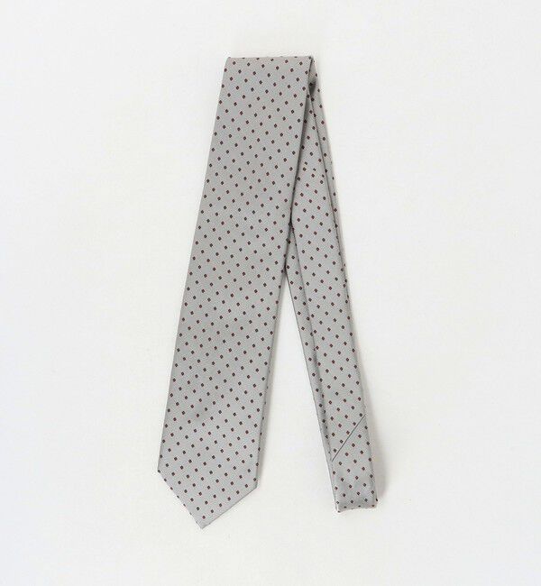 UNITED ARROWS「＜FRANCO BASSI＞ ピン ドット ジャガード ネクタイ」|ネクタイ・蝶ネクタイ|MD.GRAY