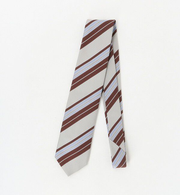 UNITED ARROWS「＜FRANCO BASSI＞ カラー レジメンタル ネクタイ」|ネクタイ・蝶ネクタイ|BEIGE