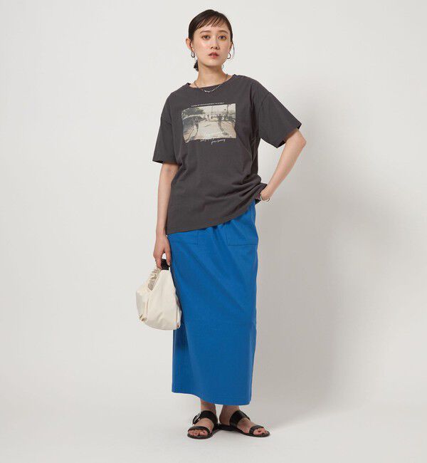 UNITED ARROWS green label relaxing「【WEB限定】＜at ease＞フォトグラフィック ショートスリーブ Tシャツ」|Tシャツ・カットソー|