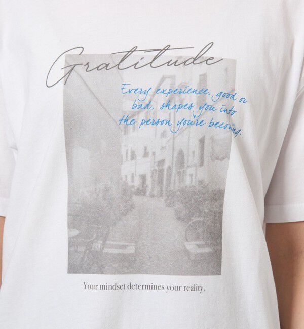 UNITED ARROWS green label relaxing「【WEB限定】＜at ease＞フォトグラフィック ショートスリーブ Tシャツ」|Tシャツ・カットソー|