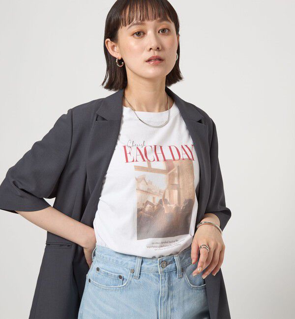 UNITED ARROWS green label relaxing「【WEB限定】＜at ease＞フォトグラフィック ショートスリーブ Tシャツ」|Tシャツ・カットソー|その他2