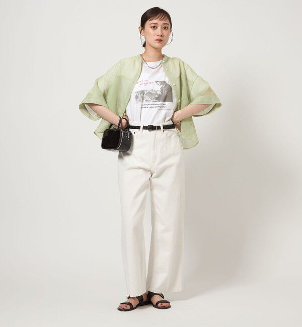 UNITED ARROWS green label relaxing「【WEB限定】＜at ease＞フォトグラフィック ショートスリーブ Tシャツ」|Tシャツ・カットソー|