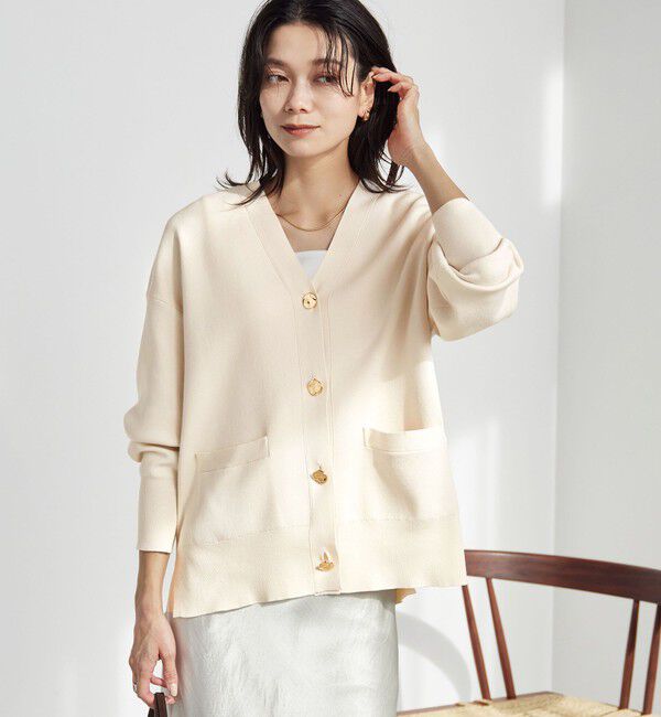 UNITED ARROWS green label relaxing「パフニット カーディガン ウォッシャブル」|カーディガン|