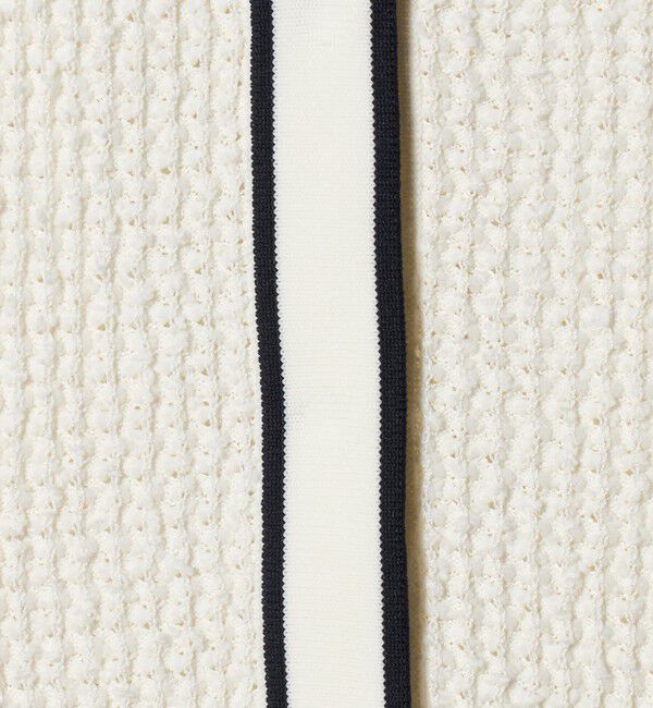 UNITED ARROWS green label relaxing「パイピング ノーカラー ニット カーディガン」|カーディガン|