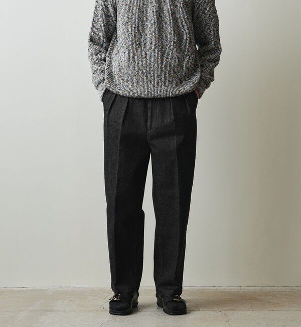 STEVEN ALAN「＜Steven Alan＞ 13.5oz デニム インツープリーツ ドレス トラウザーズ」|デニム|